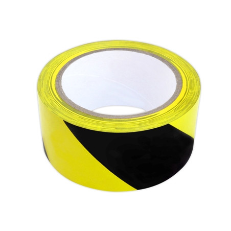 Taśma ostrzegawcza   8cmX100m   żólto-czarna